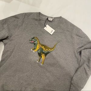 Coach Rexy Dinosaur Sweater Size Large Embroidered BNWT